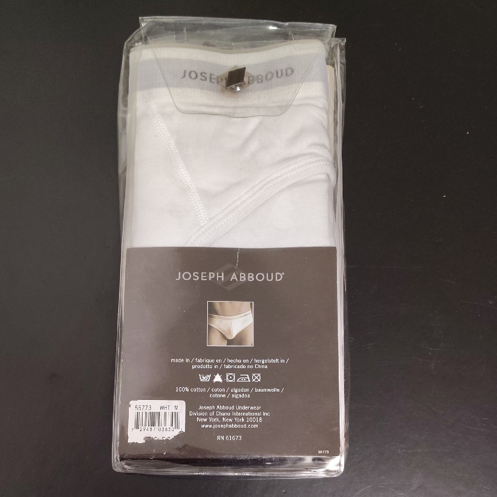 Joseph Abboud Contour Hip White Briefs Size 32-34 3-Pack - Picture 2 of 7